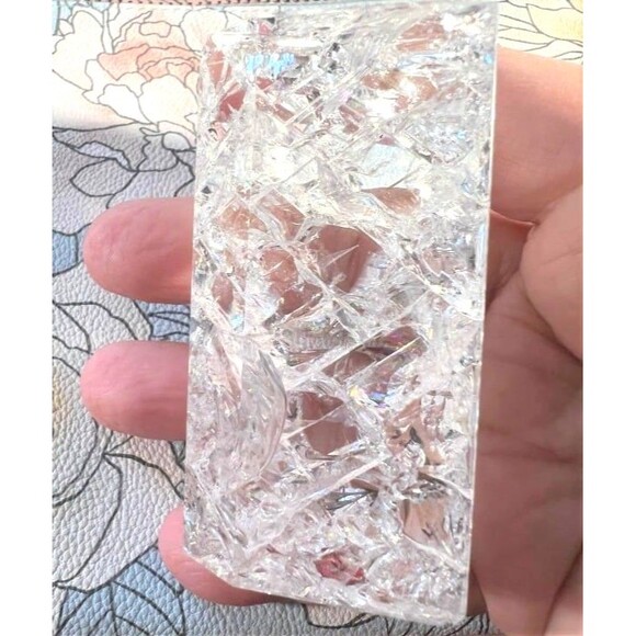 Very Pretty Crackle Glass Freeform - Full of Rainbows - Picture 4 of 6